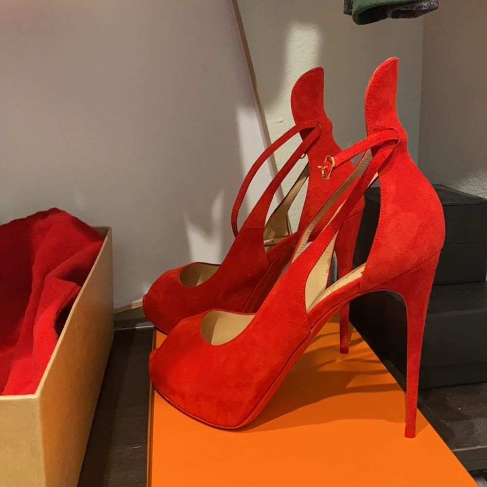 Authentic Christian Louboutin Peep Toe